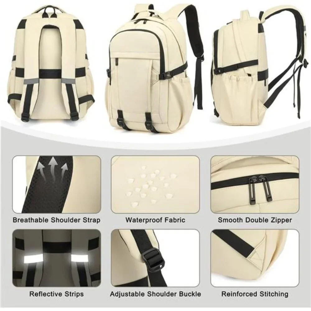 Travel Laptop Backpack for Women Men, 15.6 Inch Work Business College Backpacks
